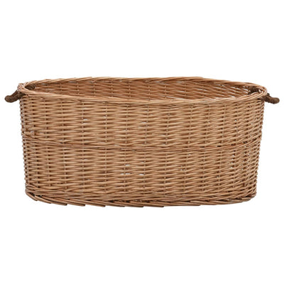 Vidaxl houtmand met handvatten 78x54x34 cm natuurlijk wilgenhout