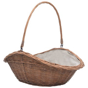 Vidaxl houtmand met handvat 60x44x55 cm natuurlijk wilgenhout - afbeelding 1