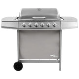 Vidaxl gasbarbecue met 6 branders zilverkleurig - afbeelding 3