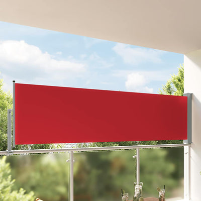 Vidaxl tuinscherm uittrekbaar 100x300 cm rood