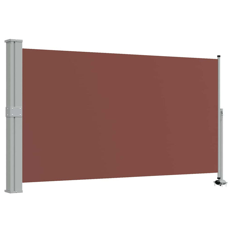 Vidaxl tuinscherm uittrekbaar 140x300 cm bruin