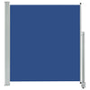Vidaxl tuinscherm uittrekbaar 140x300 cm blauw