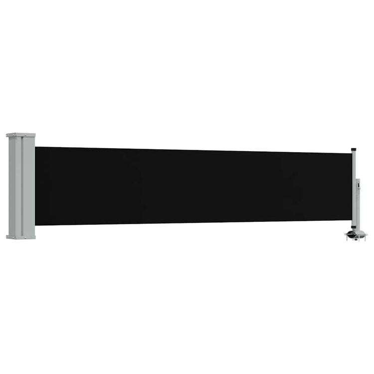 Vidaxl tuinscherm uittrekbaar 60x300 cm zwart