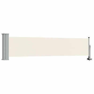 Vidaxl tuinscherm uittrekbaar 60x300 cm crèmekleurig