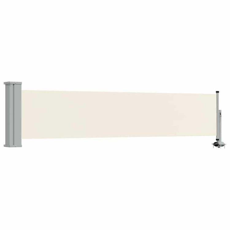 Vidaxl tuinscherm uittrekbaar 60x300 cm crèmekleurig