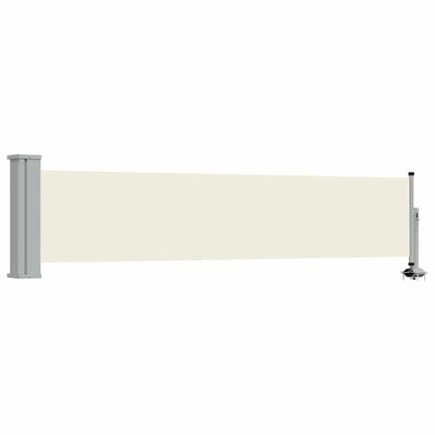 Vidaxl tuinscherm uittrekbaar 60x300 cm crèmekleurig