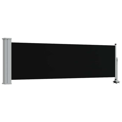 Vidaxl tuinscherm uittrekbaar 80x300 cm zwart