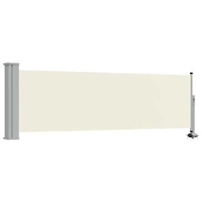 Vidaxl tuinscherm uittrekbaar 80x300 cm crèmekleurig