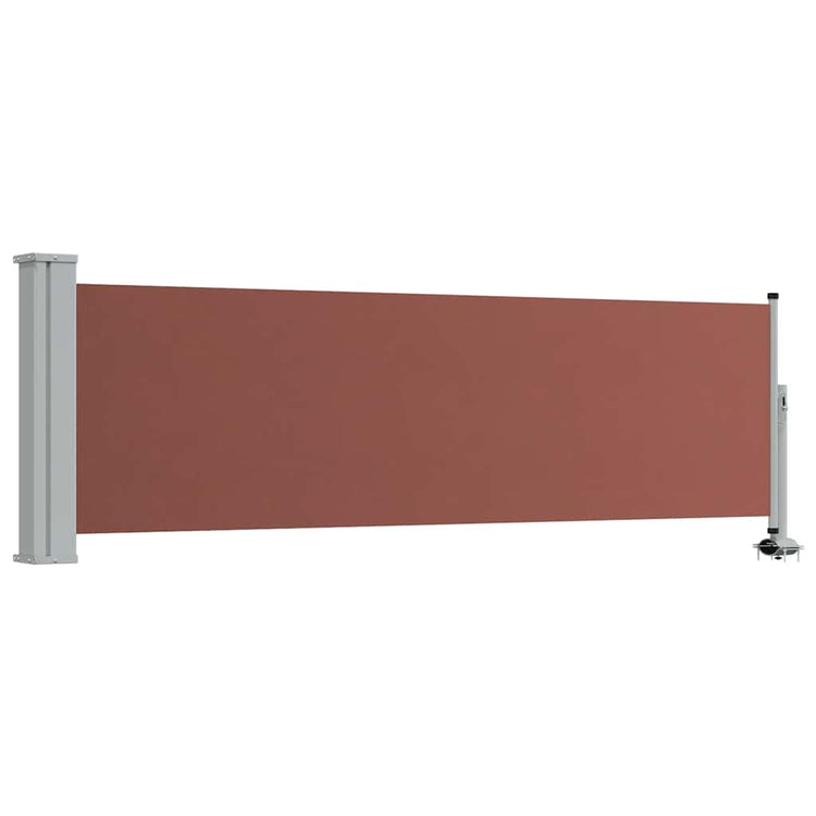 Vidaxl tuinscherm uittrekbaar 80x300 cm bruin
