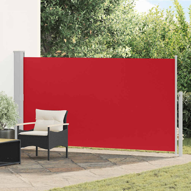 Vidaxl tuinscherm uittrekbaar 170x300 cm rood