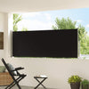 Vidaxl tuinscherm uittrekbaar 100x300 cm zwart