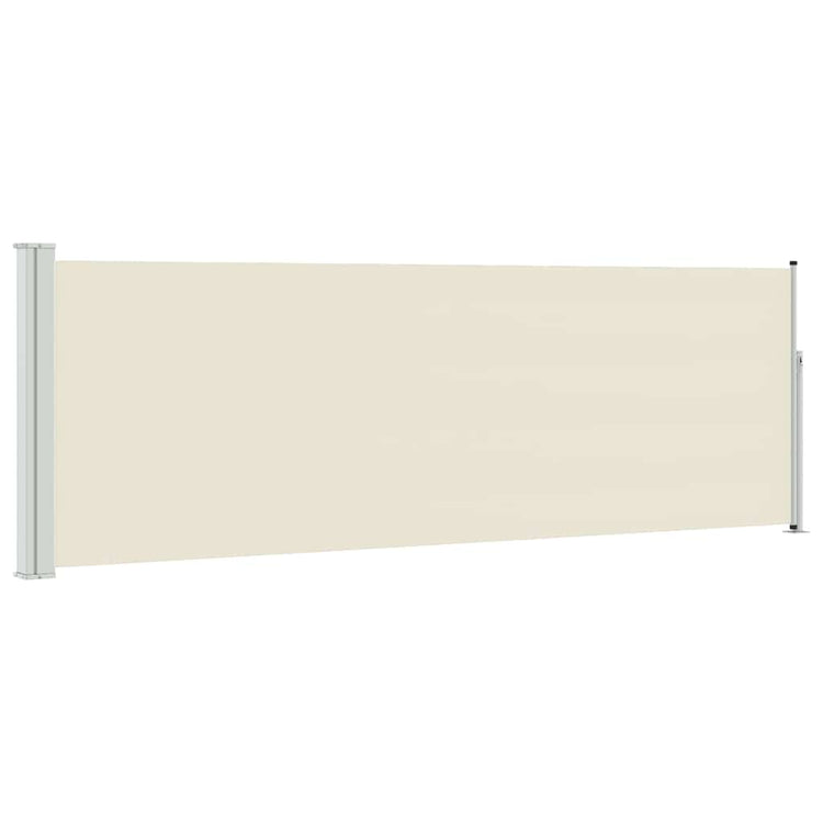 Vidaxl tuinscherm uittrekbaar 100x300 cm crème
