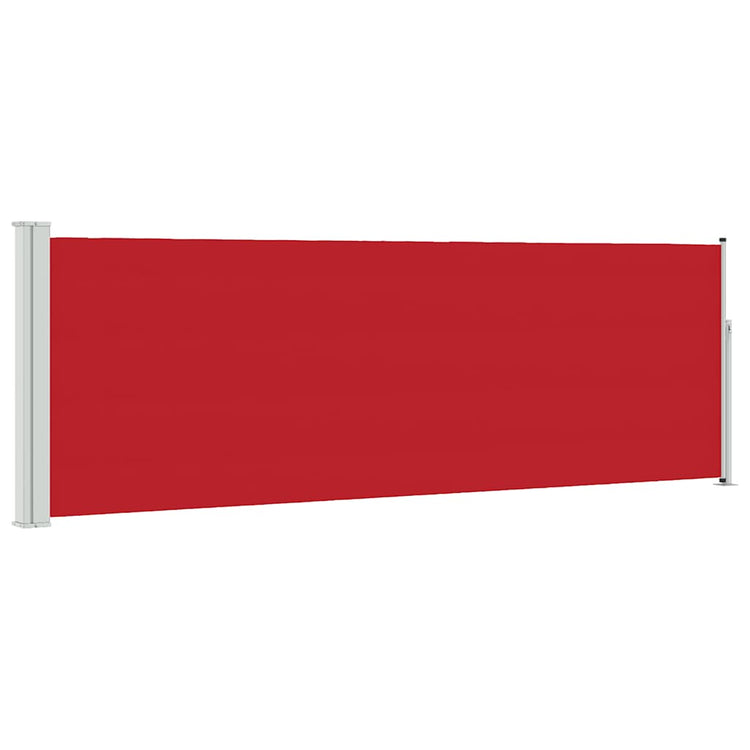 Vidaxl tuinscherm uittrekbaar 100x314 cm rood