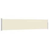 Vidaxl tuinscherm uittrekbaar 100x514 cm crème - afbeelding 2