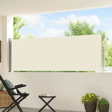 Vidaxl tuinscherm uittrekbaar 100x514 cm crème - afbeelding 3