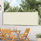 Vidaxl tuinscherm uittrekbaar 100x514 cm crème - afbeelding 1