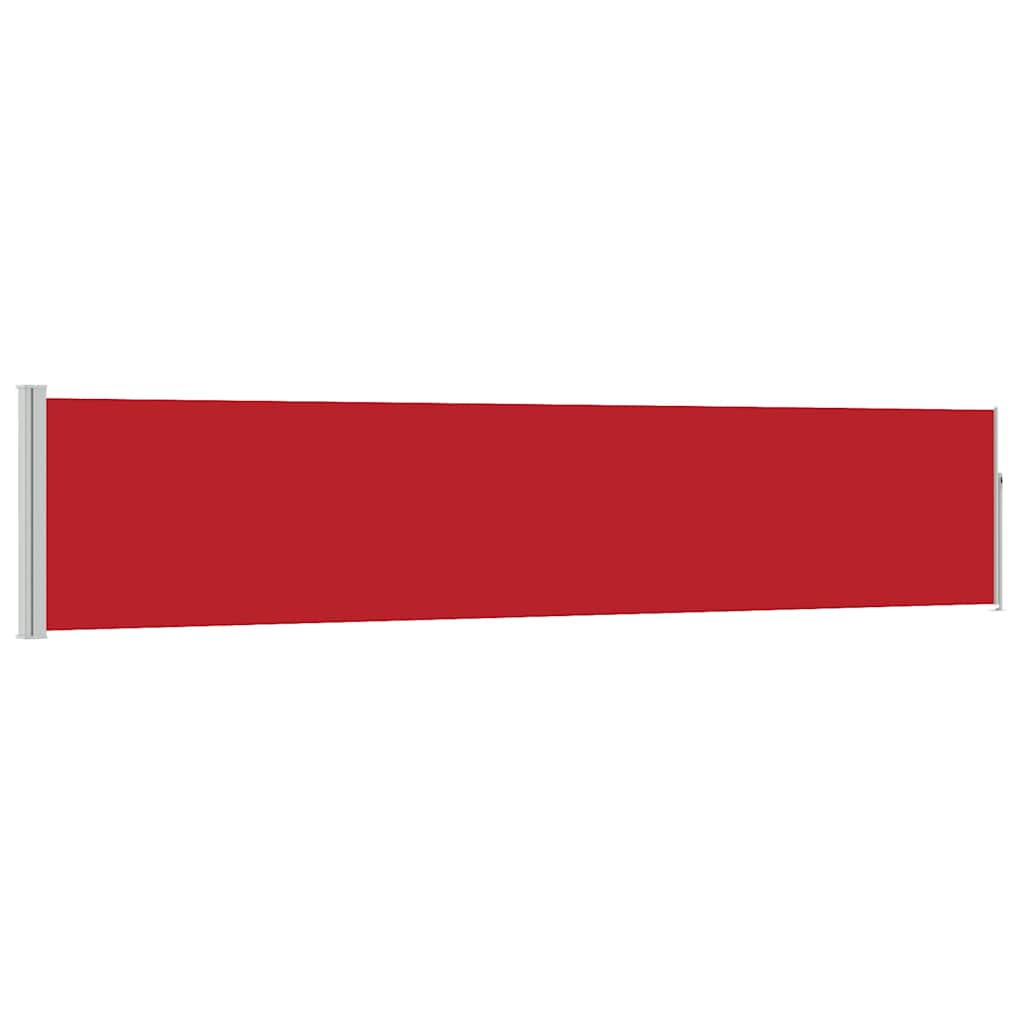 Vidaxl tuinscherm uittrekbaar 100x500 cm rood