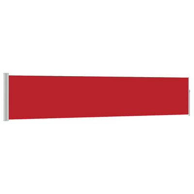 Vidaxl tuinscherm uittrekbaar 100x500 cm rood