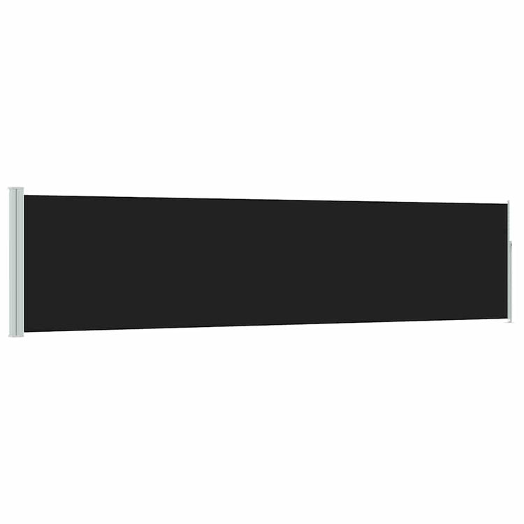 Vidaxl tuinscherm uittrekbaar 117x514 cm zwart