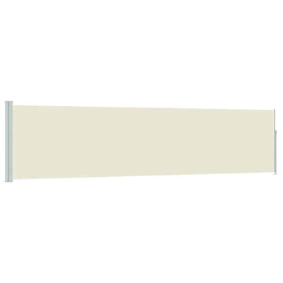 Vidaxl tuinscherm uittrekbaar 120x500 cm crème
