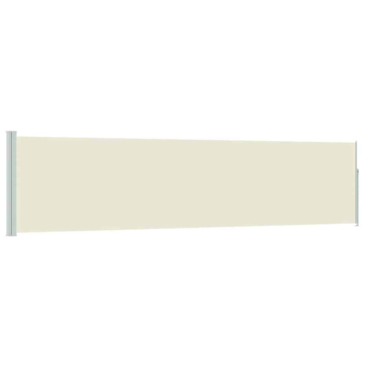 Vidaxl tuinscherm uittrekbaar 117x514 cm crème
