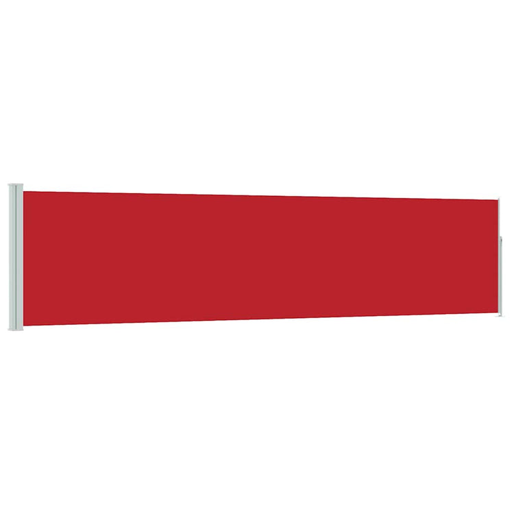 Vidaxl tuinscherm uittrekbaar 120x500 cm rood