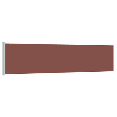 Vidaxl tuinscherm uittrekbaar 120x500 cm bruin