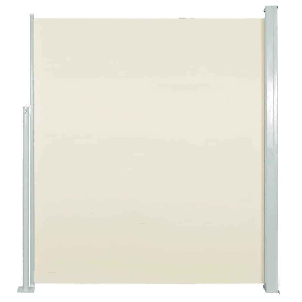 Vidaxl tuinscherm uittrekbaar 140x500 cm crème