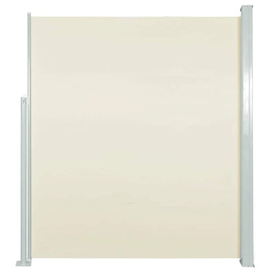 Vidaxl tuinscherm uittrekbaar 140x514 cm crème