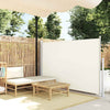 Vidaxl tuinscherm uittrekbaar 140x500 cm crème