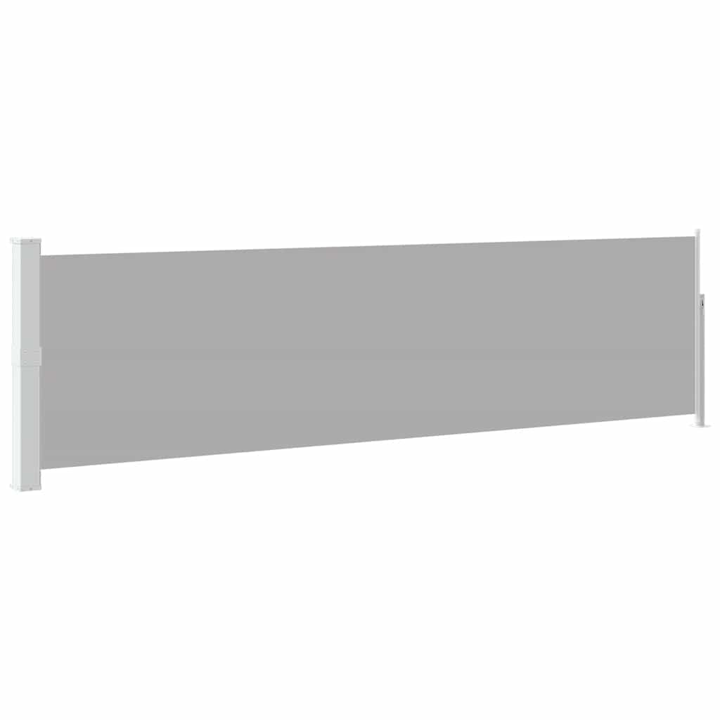 Vidaxl tuinscherm uittrekbaar 140x500 cm grijs