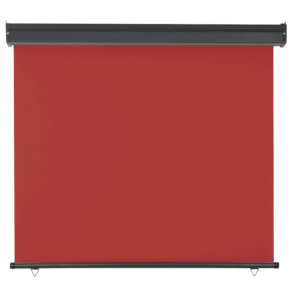 Vidaxl balkonscherm 125x250 cm rood