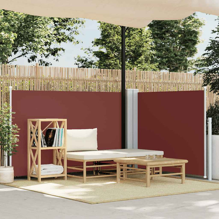 Vidaxl windscherm uittrekbaar 100x600 cm bruin