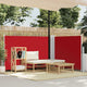 Vidaxl windscherm uittrekbaar 100x600 cm rood