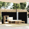 Vidaxl windscherm uittrekbaar 120x600 cm zwart