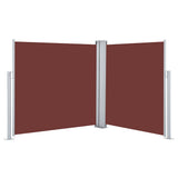Vidaxl windscherm uittrekbaar 120x600 cm bruin - afbeelding 2