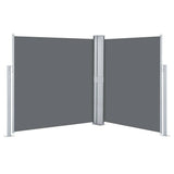 Vidaxl windscherm uittrekbaar 140x600 cm antraciet - afbeelding 2
