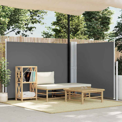 Vidaxl windscherm uittrekbaar 140x600 cm antraciet