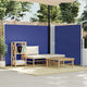 Vidaxl windscherm uittrekbaar 140x600 cm blauw