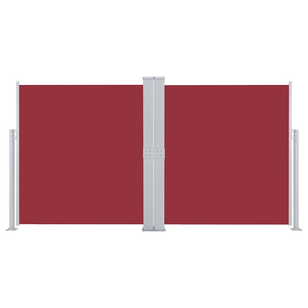 Vidaxl windscherm uittrekbaar 140x600 cm rood