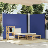 Vidaxl windscherm uittrekbaar 160x600 cm blauw - afbeelding 1