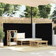 Vidaxl windscherm uittrekbaar 120x1000 cm zwart