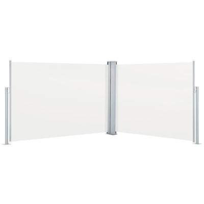 Vidaxl windscherm uittrekbaar 120x1000 cm crème