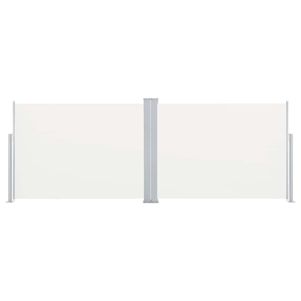 Vidaxl windscherm uittrekbaar 120x1000 cm crème