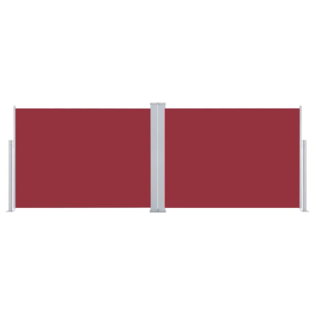 Vidaxl windscherm uittrekbaar 120x1000 cm rood