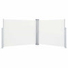 Vidaxl windscherm uittrekbaar 140x1000 cm crème