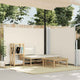 Vidaxl windscherm uittrekbaar 140x1000 cm crème