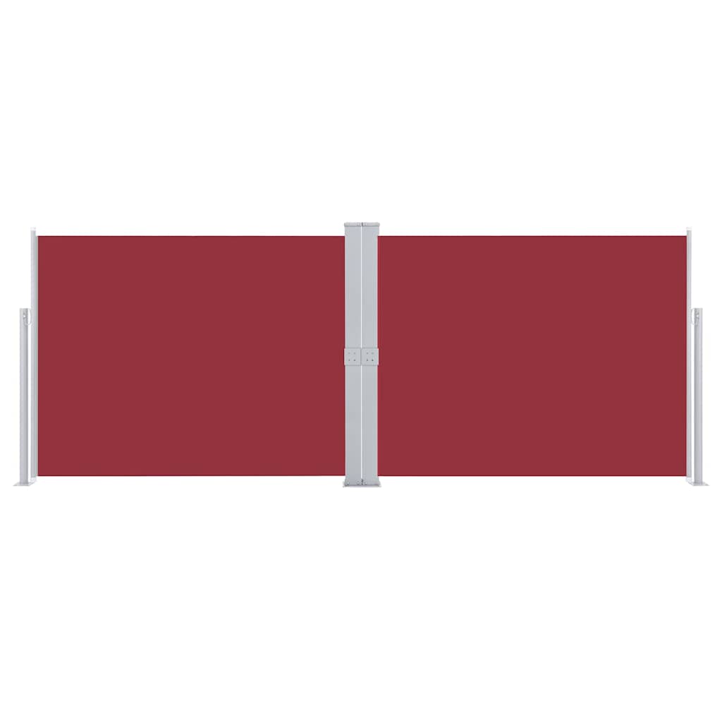 Vidaxl windscherm uittrekbaar 140x1000 cm rood