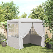 Vidaxl partytent met zijwanden professioneel 90 g m² 2,5x2,5 m wit - afbeelding 1