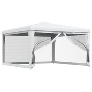Vidaxl partytent met 4 mesh zijwanden 4x4 m wit - afbeelding 2